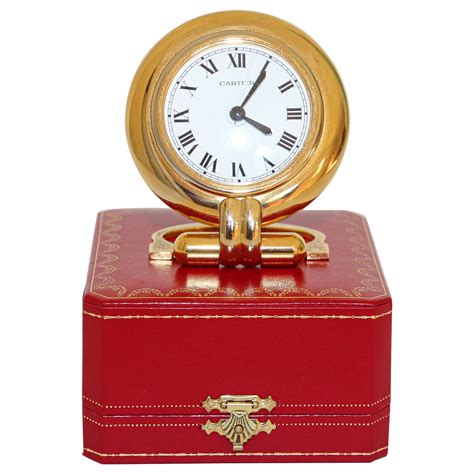 cartier table clock